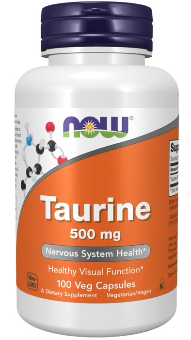 Now Foods Taurine 500 mg 100 kapslar