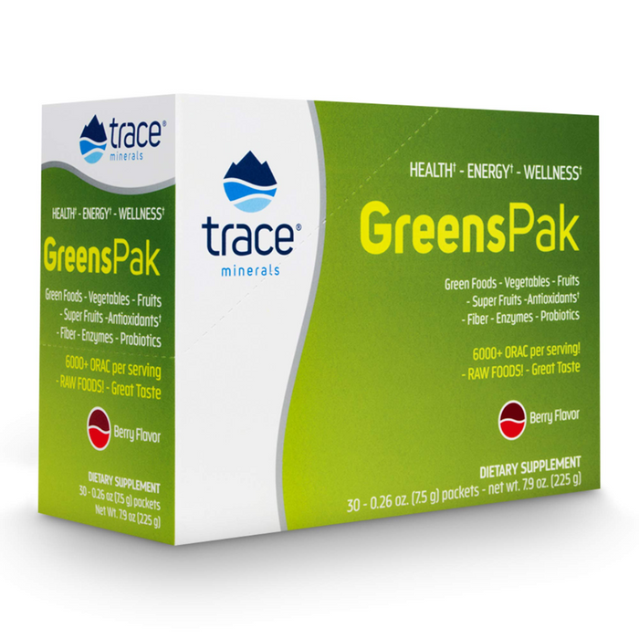 Trace Minerals Greens Pak-Berry 30 packets