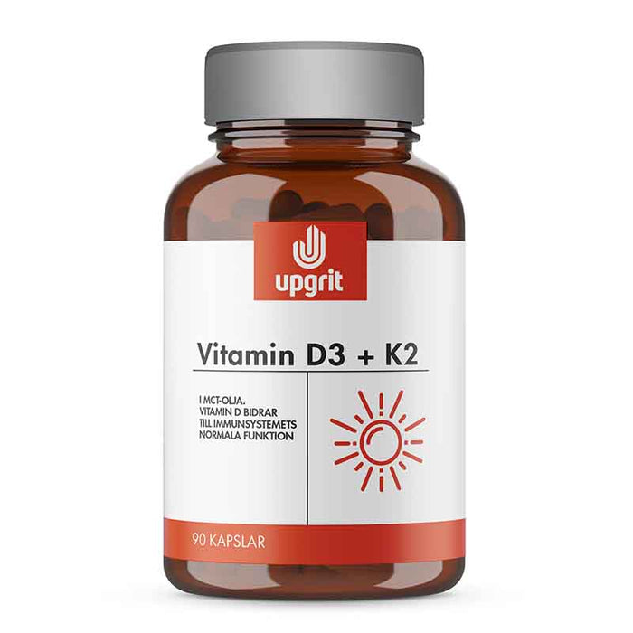 Upgrit Vitamin D3 + K2 90 kapslar