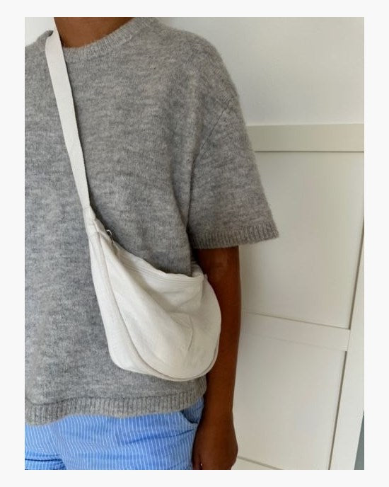 Yogiraj Väska Sling bag organic linen, White linen