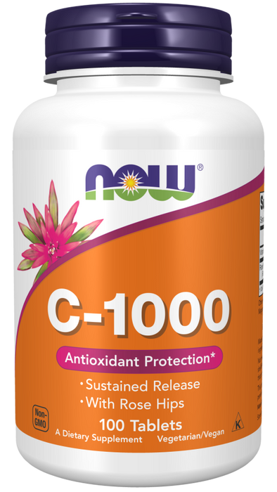 Now Foods Vitamin C-1000 SR 100 tabletter