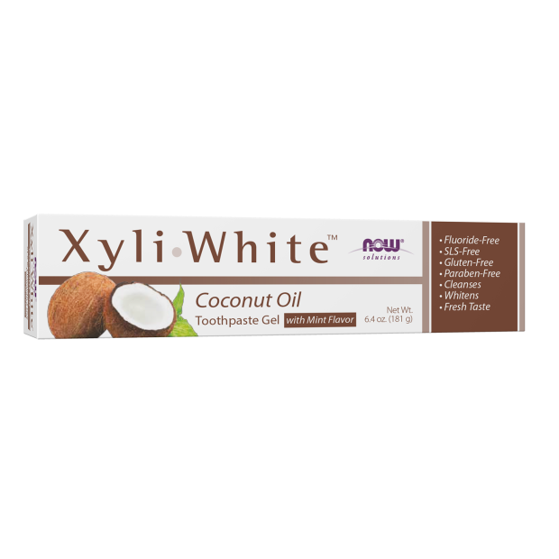 Now Foods XyliWhite™ Coconut Oil Tandkräm Gel 181 g