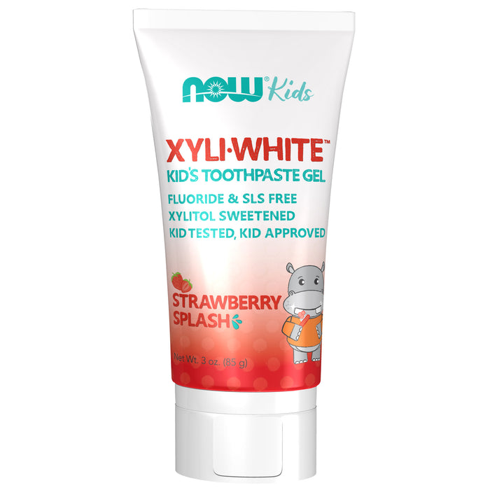 Now Foods XyliWhite™ Strawberry Splash Tandkräm Gel för barn