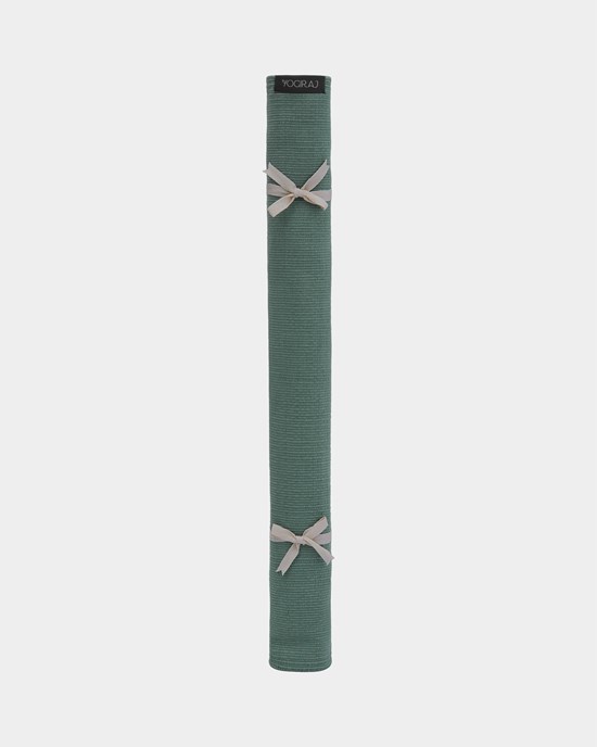 Yogiraj Yogamatta Mysore Organic Yoga Rug, 3 mm, Moss Green