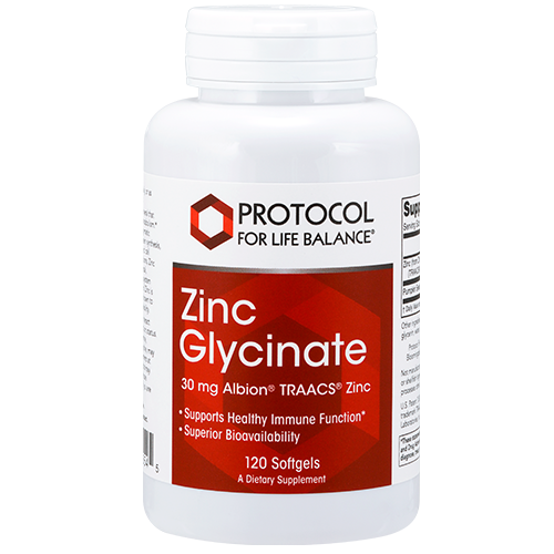 Protocol For Life Zinc Glycinate 30mg 120 softgels