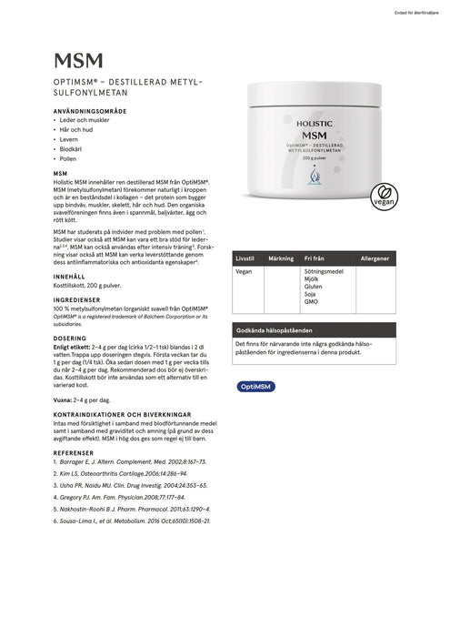 Holistic MSM 200 g