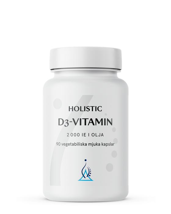 Holistic D3-vitamin i olja 90 kapslar