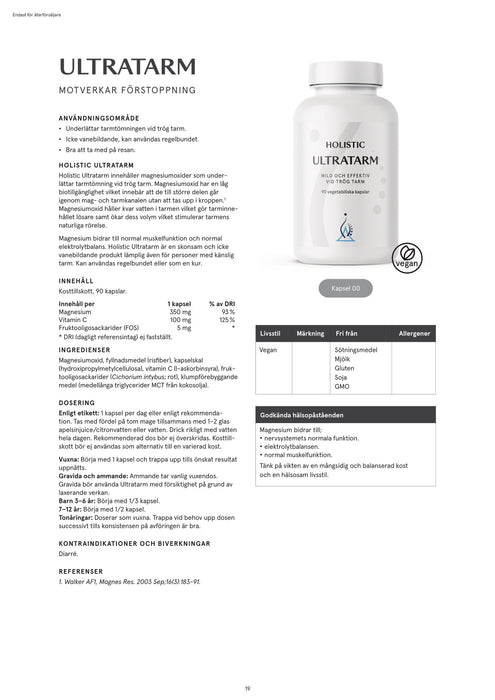Holistic Ultratarm 90 kapslar