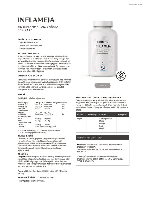 Holistic Inflameja 60 kapslar