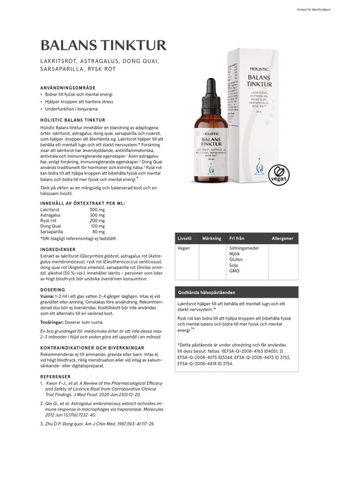 Holistic Balans tinktur 50 ml