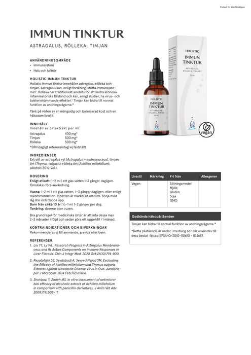 Holistic Immun tinktur 50 ml
