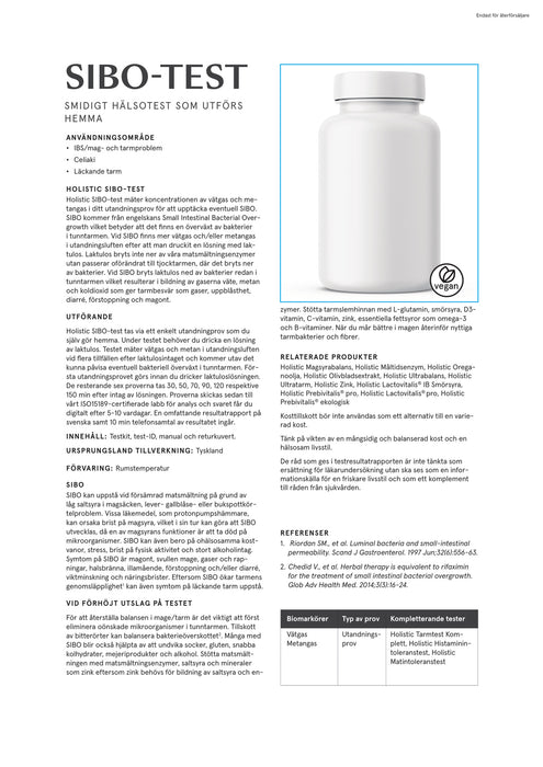 Holistic SIBO-test