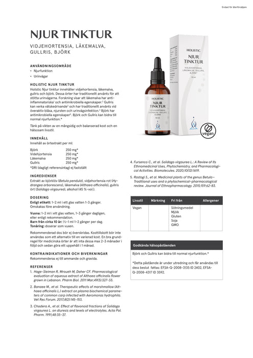 Holistic Njur tinktur 50 ml