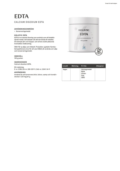 Holistic EDTA 100 g