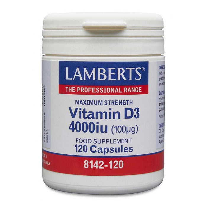 Lamberts D-vitamin enkel 100 µg 120 kapslar