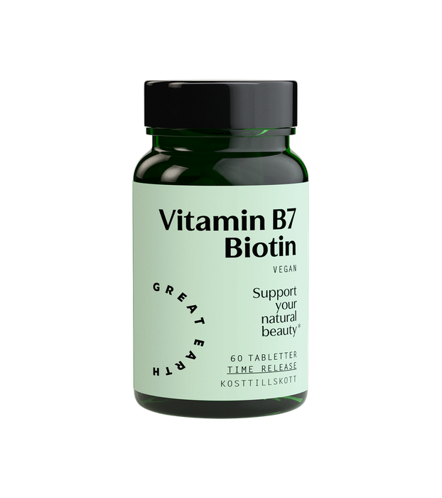 Great Earth Vitamin B7- Biotin 60 tabletter