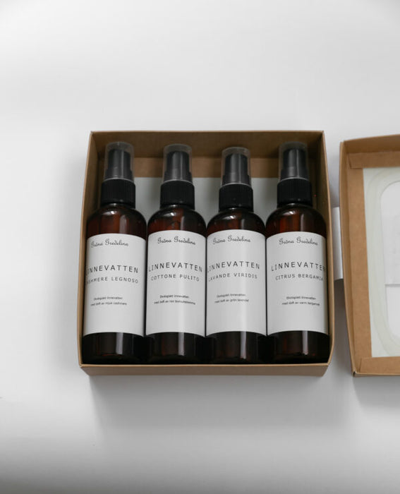 Gröna Gredelina Linnevatten 4-pack Gåvoset 100 ml x 4