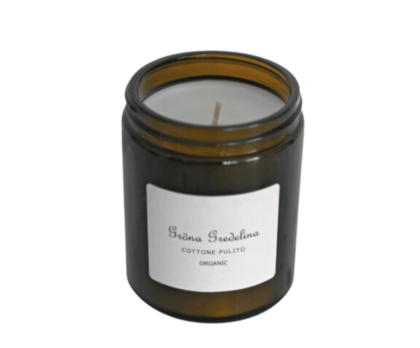 Gröna Gredelina Doftljus Cottone Pulito i burk 160 ml