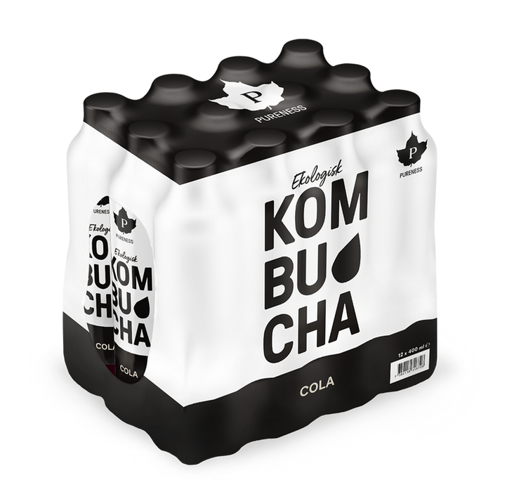 Pureness Ekologisk Kombucha Cola 400 ml x 12st