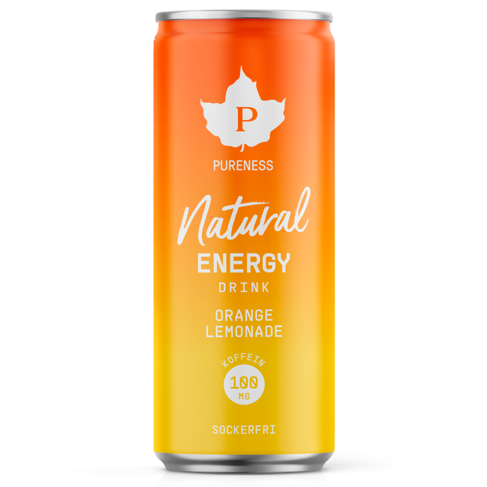Pureness Natural Energy Drink Orange Lemonade - 330 ml