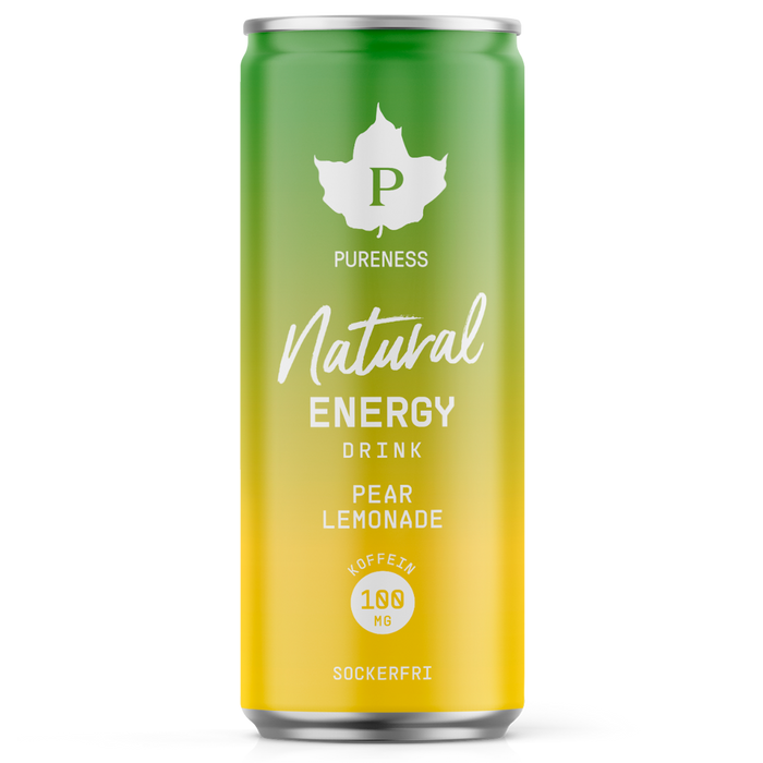 Pureness Natural Energy Drink Pear Lemonade - 330 ml