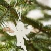 Gröna Gredelina Juldekoration hängande Ängel