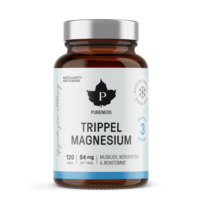 Pureness Trippel Magnesium - 120 kapslar