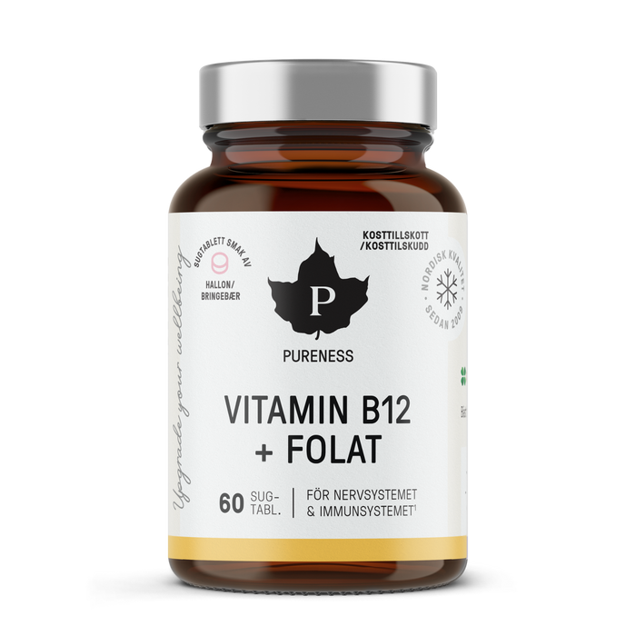 Pureness Vitamin B12 + Folat - 60 sugtabletter