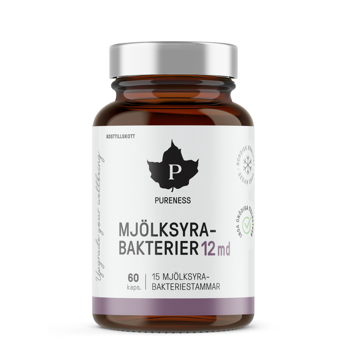 Pureness Mjölksyrabakterier 12 md - 60 kapslar