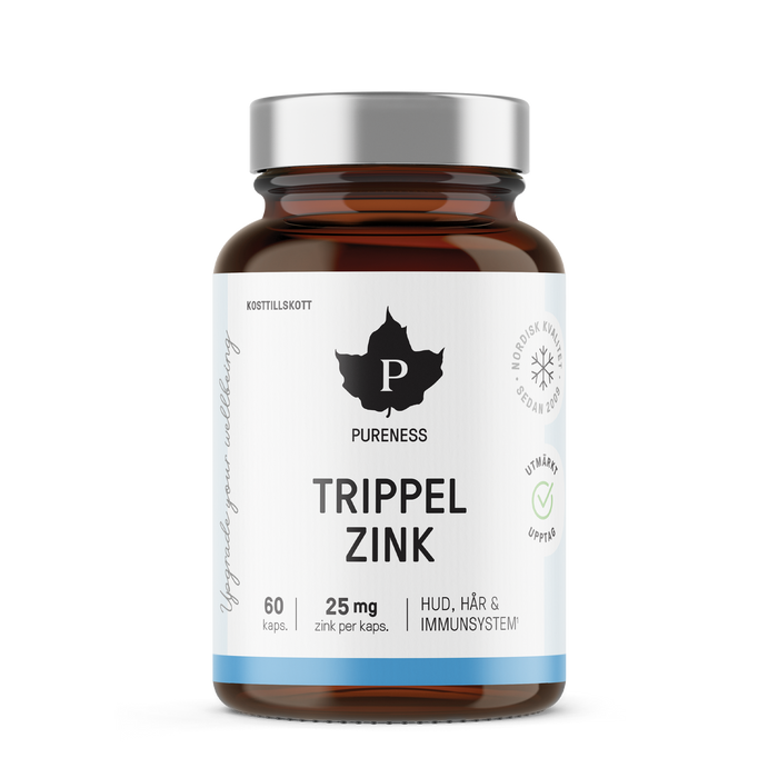 Pureness Trippel Zink - 60 kapslar