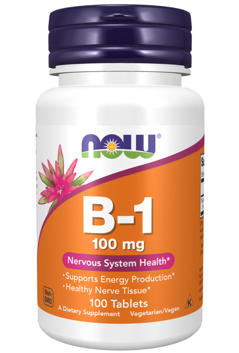 Now Foods Vitamin B-1 100 mg 100 tabletter