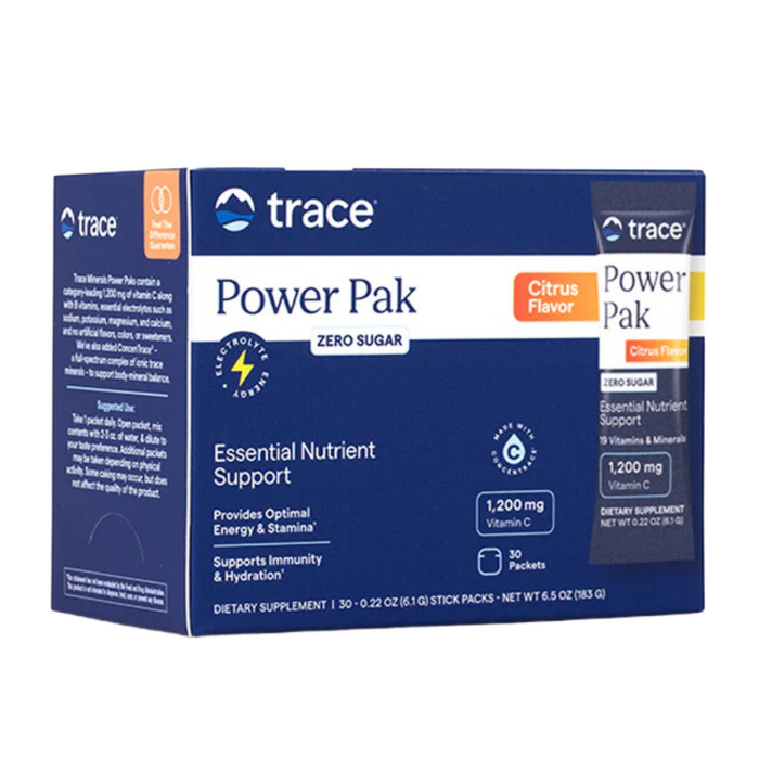 Trace Minerals Electrolyte Stamina Power Pak Sugar Free Keto Friendly Citrus 30 packets