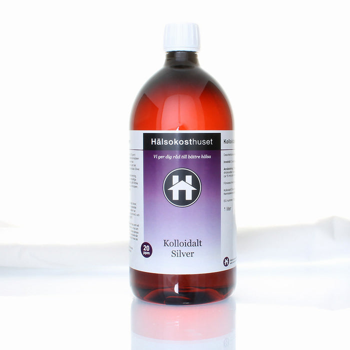 Hälsokosthuset Kolloidalt Silver 1 liter 20 ppm