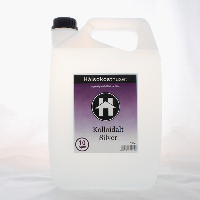 Hälsokosthuset Kolloidalt Silver 5 liter 10 ppm