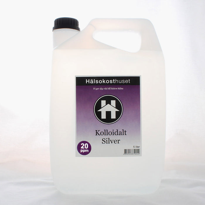 Hälsokosthuset Kolloidalt Silver 5 liter 20 ppm