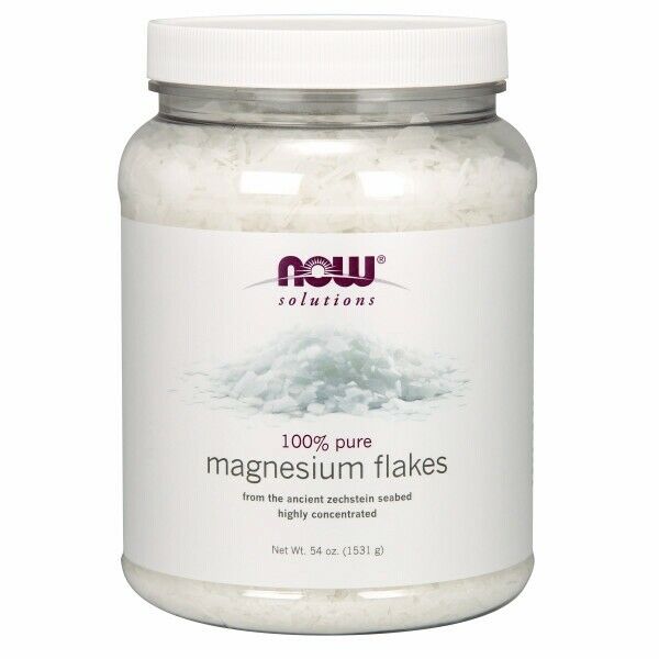 Now Foods Magnesium Flingor Flakes 1531 g (54 oz)