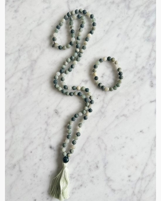 Yogiraj Mala armband Bracelet Moss Green