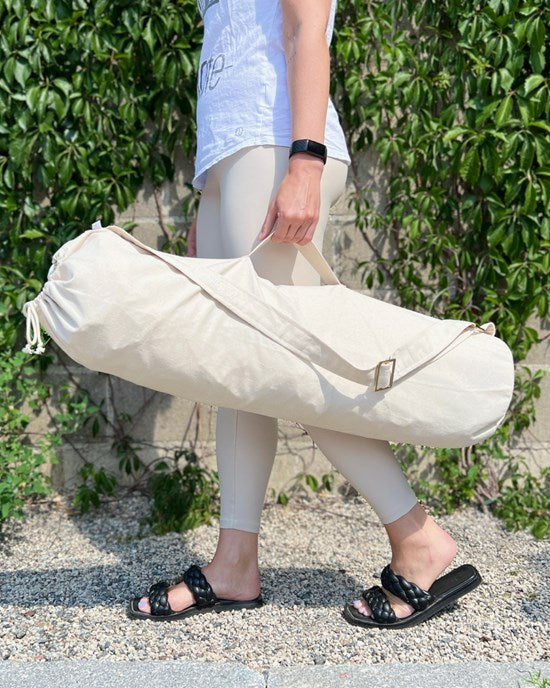 Yogiraj Mattväska Organic cotton bag wool mat 90 cm