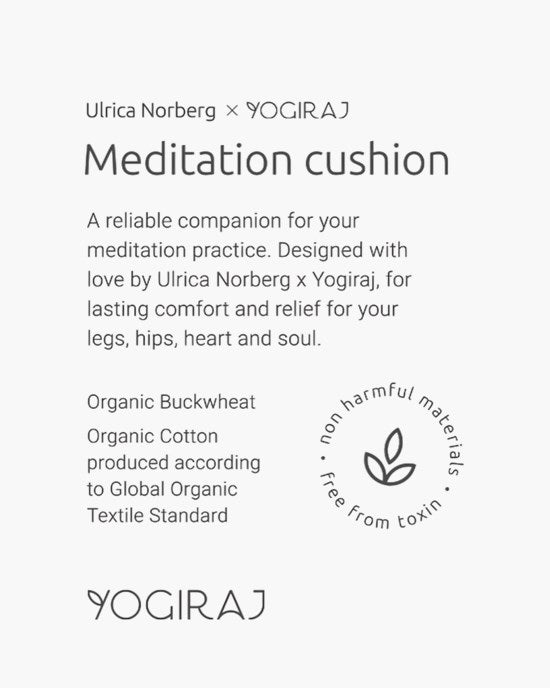 Yogiraj Meditationskudde Infinity, Misty greige - Ulrica Norberg x Yogiraj