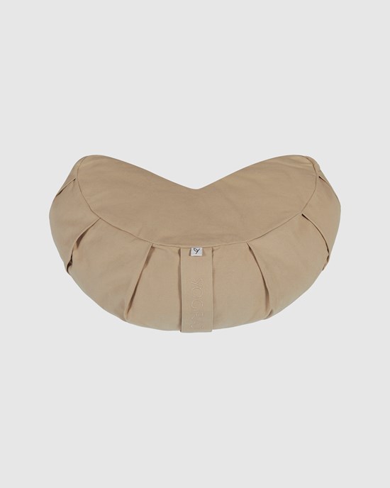 Yogiraj Meditationskudde Meditation cushion, crescent, Beach Beige