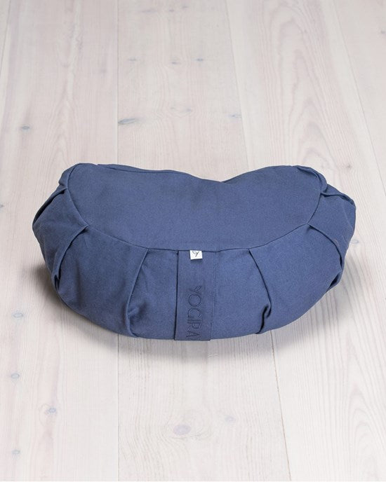Yogiraj Meditationskudde Meditation cushion, crescent, Blueberry Blue