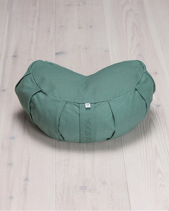 Yogiraj Meditationskudde Meditation cushion, crescent, Moss Green