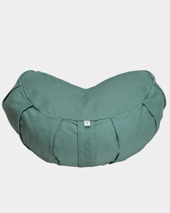Yogiraj Meditationskudde Meditation cushion, crescent, Moss Green