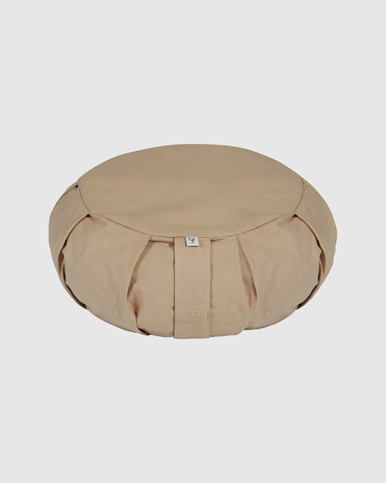 Yogiraj Meditationskudde Meditation cushion, round, Beach Beige