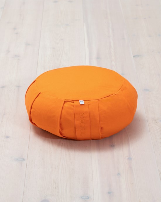 Yogiraj Meditationskudde Meditation cushion, round, Cloudberry Orange