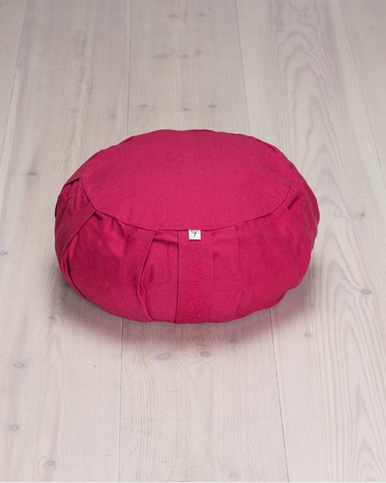 Yogiraj Meditationskudde Meditation cushion, round, Raspberry Red