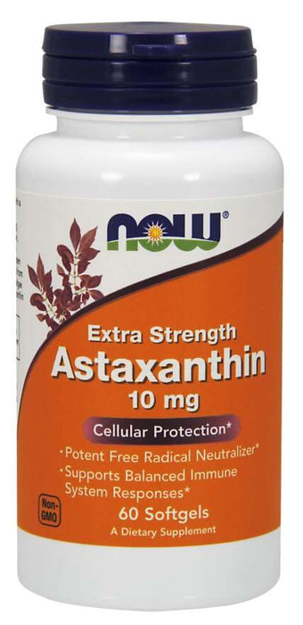 Now Foods Astaxanthin 10 mg 60 kapslar
