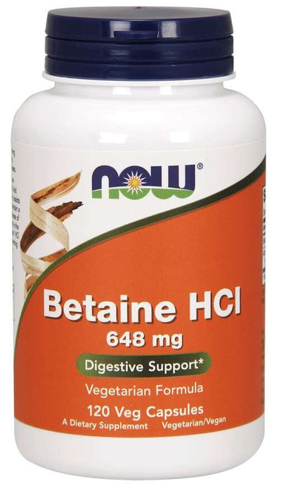 Now Foods Betaine HCL 120 kapslar