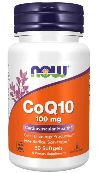 Now Foods CoQ10 100 mg 50 softgels