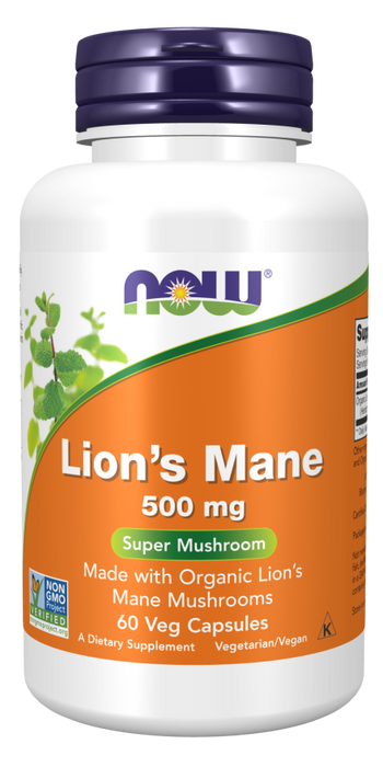 Now Foods Organic Lion´s Mane Mushroom 60 kapslar